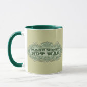 Mug Faites la guerre d'argent pas (Gauche)