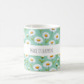 Mug Faites-le arriver - marguerites aquarelle (Centre)