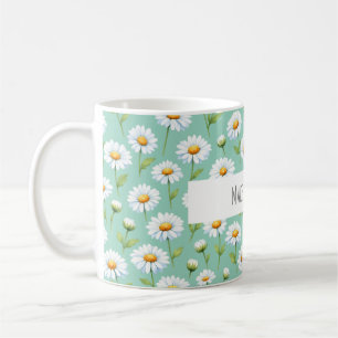 Mug Faites-le arriver - marguerites aquarelle