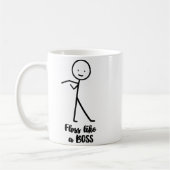 Mug Faites le Floss Comme un Patron Figurine Stickman (Gauche)