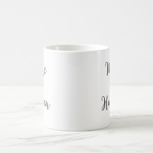 Mug Faites-le se produire écriture cursive (Centre)
