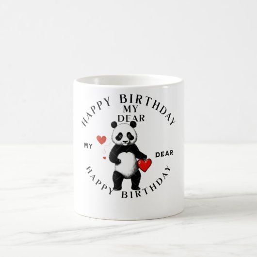 Mug "Faites-le spécial : Joyeux art d'anniversaire (Centre)