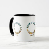 Mug Faites-le tourner comme un hamster, un design amus (Devant gauche)