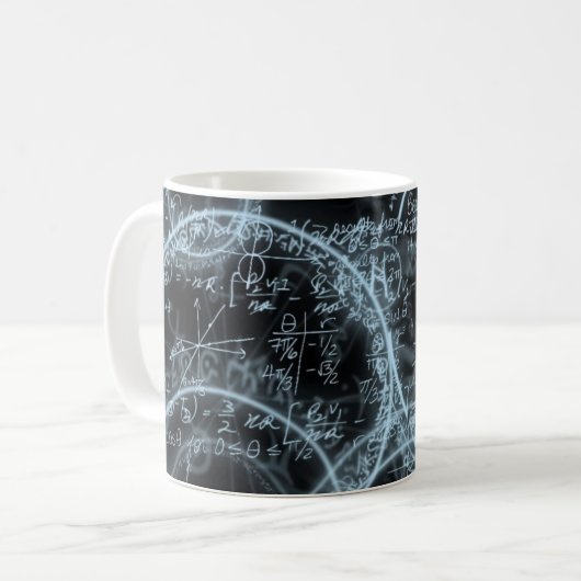 Mug Faites les maths - règles de calcul (Devant gauche)