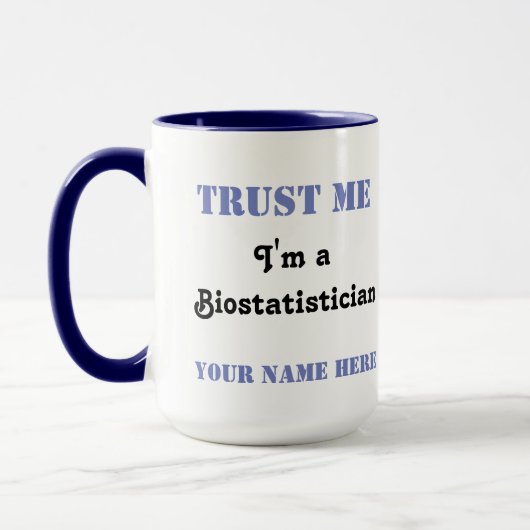 Mug Faites-moi confiance - Biostatistician (Gauche)