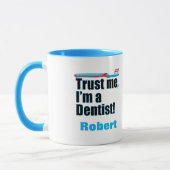 Mug Faites-moi confiance Dentiste Chirurgien Dentaire  (Gauche)