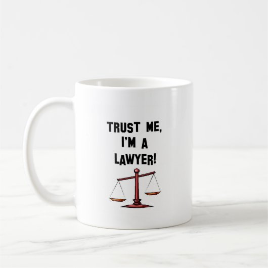 Mug Faites-moi confiance Im un avocat (Gauche)