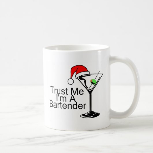 Mug Faites-moi confiance Im un barman Martini (Droite)
