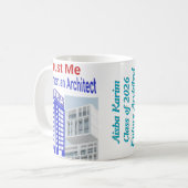 Mug Faites-moi confiance, je suis presque un architect (Devant gauche)