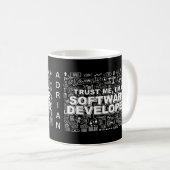 Mug Faites-moi confiance Je suis un développeur de log (Devant droit)