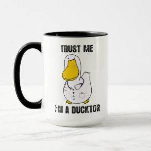Mug Faites-moi confiance Je suis un Ducktor Funny Sarc