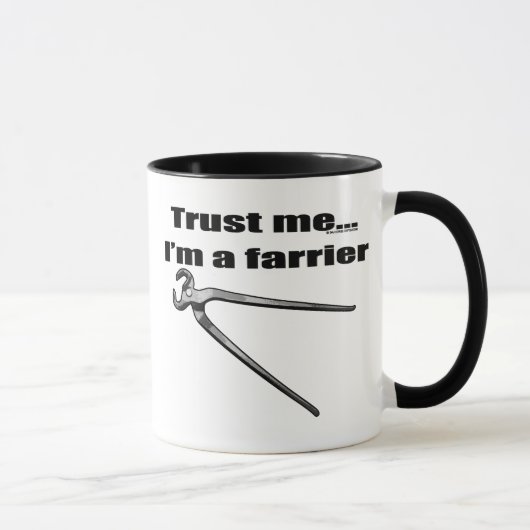 Mug Faites-moi confiance je suis un maréchal-ferrant (Droite)
