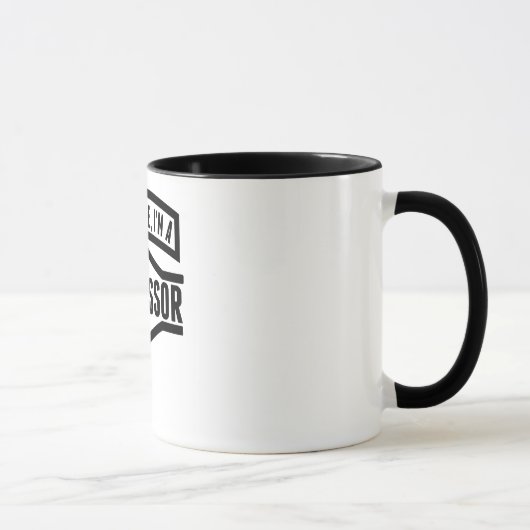 Mug Faites-moi confiance je suis un professeur (Droite)