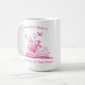 Mug Faites pousser de nouvelles idées dans le jardin d (Devant gauche)