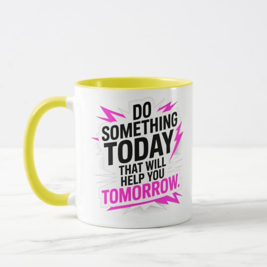 Mug Faites quelque chose aujourd'hui qui vous aidera d (Gauche)