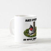 Mug Faites quotidien un jour d'Open Source (le duc) (Devant gauche)