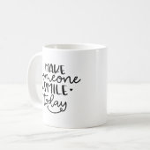 Mug Faites sourire quelqu'un aujourd'hui Musique de mo (Devant gauche)