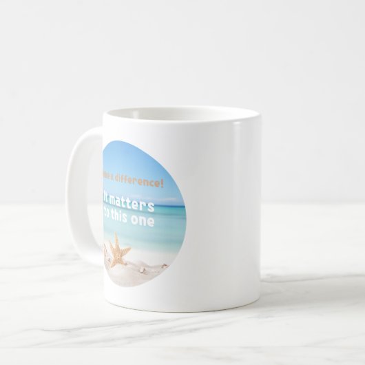 Mug Faites Une Différence, Histoire De Starfish. (Devant gauche)