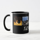 Mug Faites vos propres dire votre noir d'images de (Gauche)