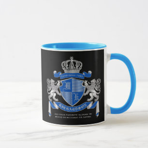 Mug Faites votre propre armoiries Un emblème de lion 