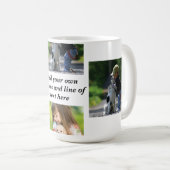 Mug Faites votre propre collage photo et texte (Devant droit)