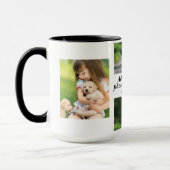 Mug Faites votre propre collage photo et texte (Gauche)