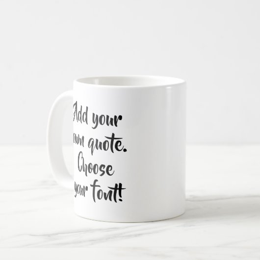Mug Faites votre propre devis personnalisé (Devant gauche)