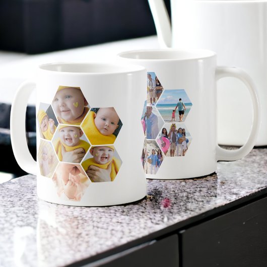 Mug Faites votre propre Modèle personnalisé de 14 phot