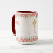 Mug Faith Cadeau Floral Cross (Devant gauche)