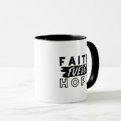 Mug Faith Fuels Hope Quote – Uplifting Christian Art (Devant droit)
