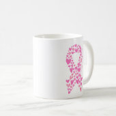 Mug Faith Hope Breast Cancer Pink Ribbon Awareness (Devant droit)