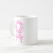 Mug Faith Hope Breast Cancer Pink Ribbon Awareness (Devant gauche)