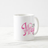 Mug Faith Hope Cure Breast Cancer Pink Ribbon (Devant droit)