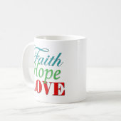 Mug "Faith Hope & Love" (Devant gauche)