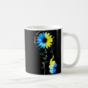 Mug Faith Hope Love Awareness Syndrome de Down The Blu