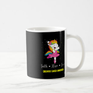 Mug Faith Hope Love Chilhood Cancer Awareness Unicorn