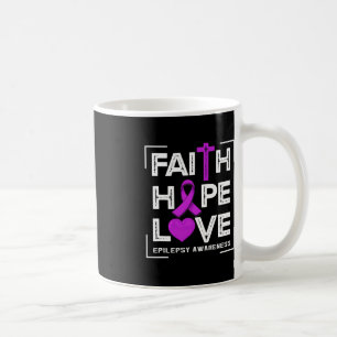 Mug Faith Hope Love Epilepsy Awareness