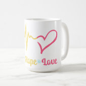 Mug Faith Hope Love Hearts (Devant droit)