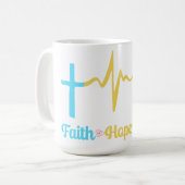 Mug Faith Hope Love Hearts (Devant gauche)