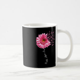 Mug Faith Hope Love Pink Ribbon Daisy Flower Breast C