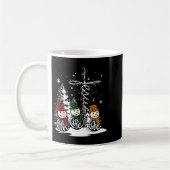 Mug Faith Hope Love Snowman Jesus Christian Tree Chris (Gauche)