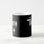 Mug Faith Nom personnalisé Cadeau Anniversaire (Centre)