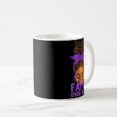 Mug Faith Over Fear Black Women Afro Christian African (Devant droit)
