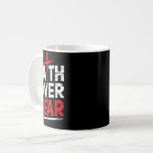 Mug Faith Over Fear With Cross Christian Men (Devant gauche)