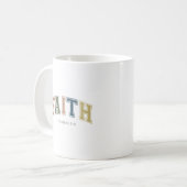 Mug Faith Varsity Style Text Ephesians 2:18 (Devant gauche)