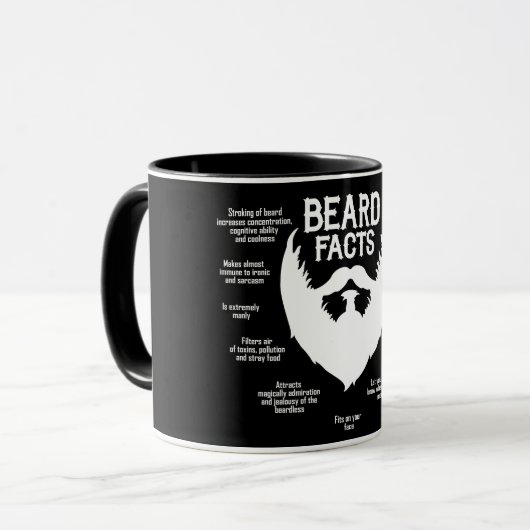 Mug Faits de barbe (blancs) (Devant gauche)