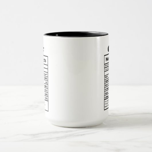 Mug Faits de travail du chef cool (Centre)