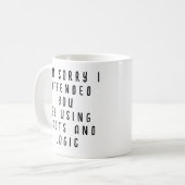 Mug Faits drôles et citation logique (Devant gauche)