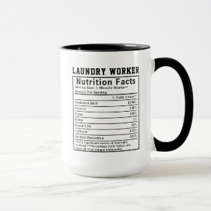 Mug Faits nutritionnels amusants pour travailleur de b