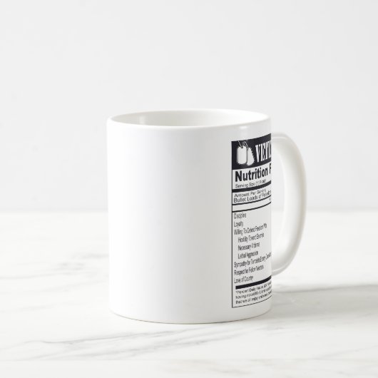 Mug Faits nutritionnels anciens | Appréciation militai (Devant droit)